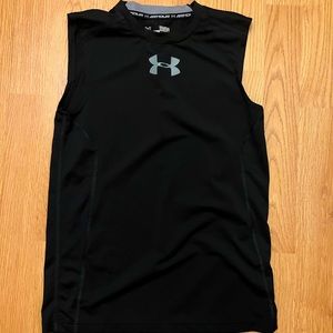 UA Boys Black Tank
